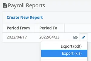 How do you generate a payroll report?